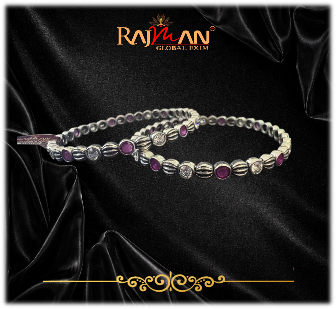 Bai'sa Cut Stone Bangles - Image 2